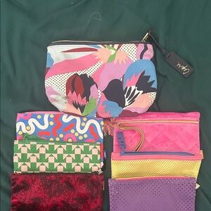 Ipsy Multicolor Floral Cosmetic Bag